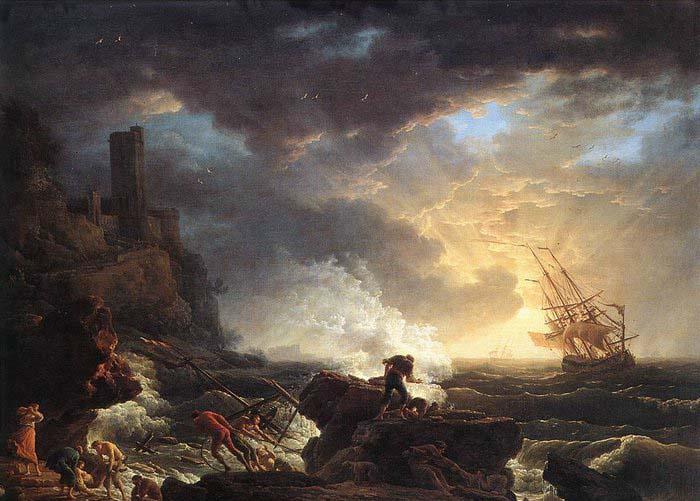 VERNET, Claude-Joseph Shipwreck Germany oil painting art